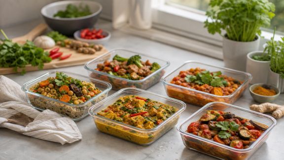 Batch cooking et cuisine du monde : voyager par les saveurs toute la semaine