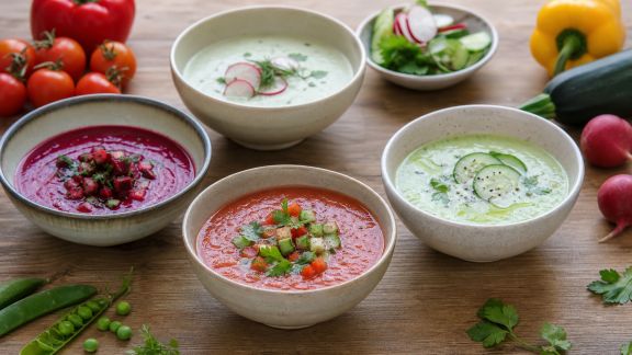 Composer des soupes froides originales avec les légumes de l’été