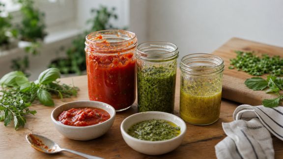 Préparer des sauces maison à l’avance : les alliées du batch cooking