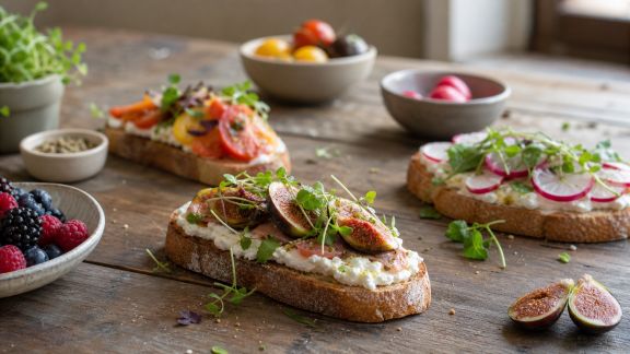 Les tartines gourmandes à composer selon les récoltes du marché