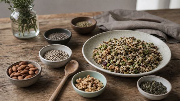 L’art de cuisiner les graines et oléagineux en mode végétarien