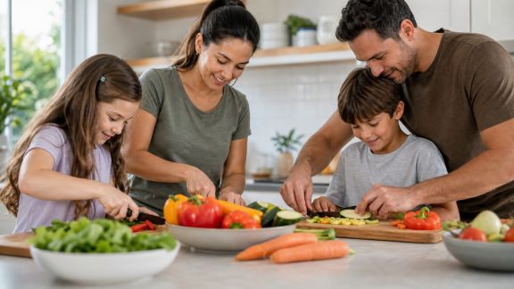 Cuisiner végétarien en famille : astuces d’organisation et partage