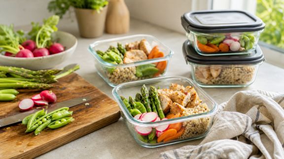 Batch cooking de printemps : recettes fraîches et astuces d'organisation
